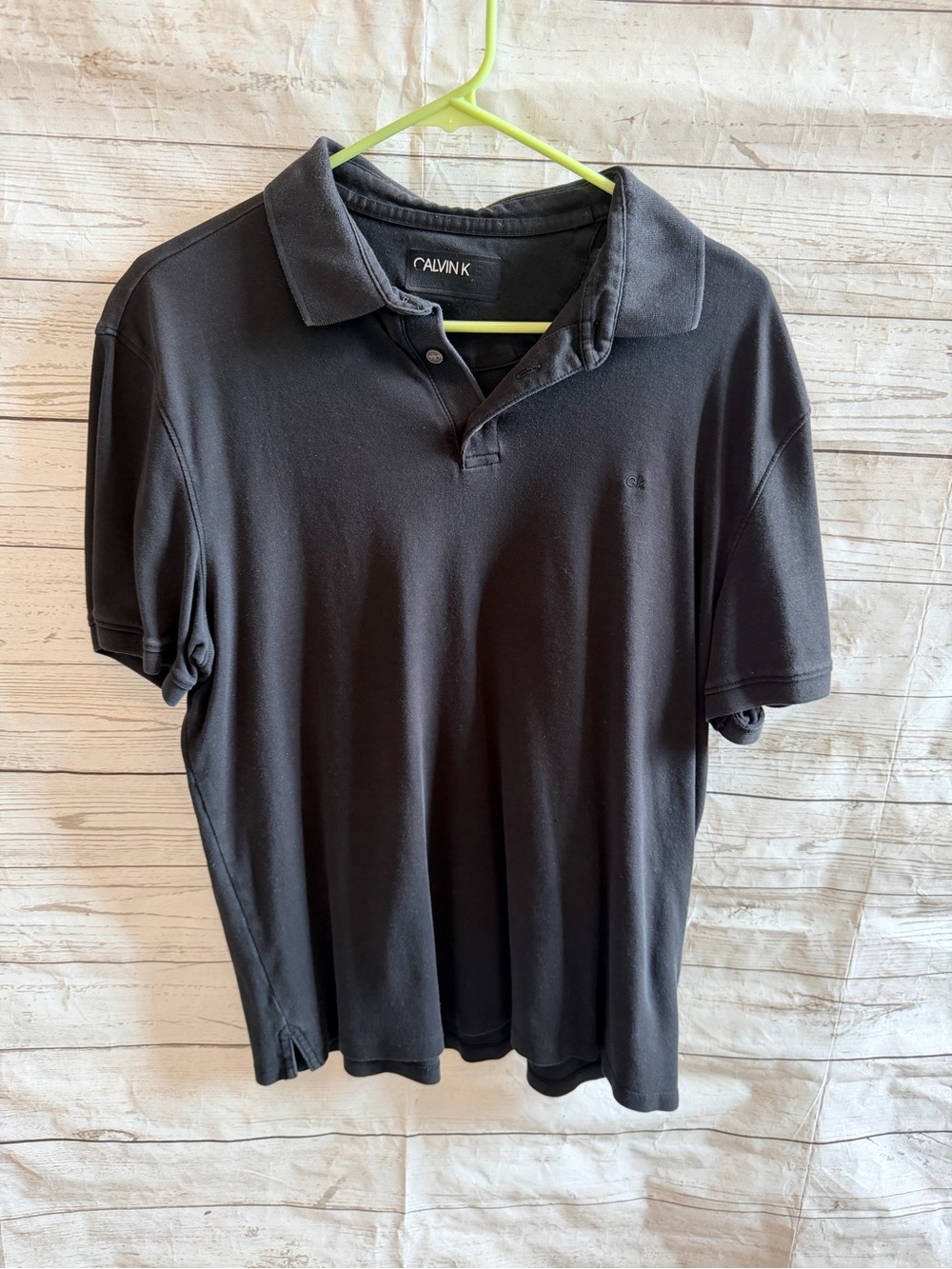 Calvin Klein Men's Black Polo with Subtle Logo